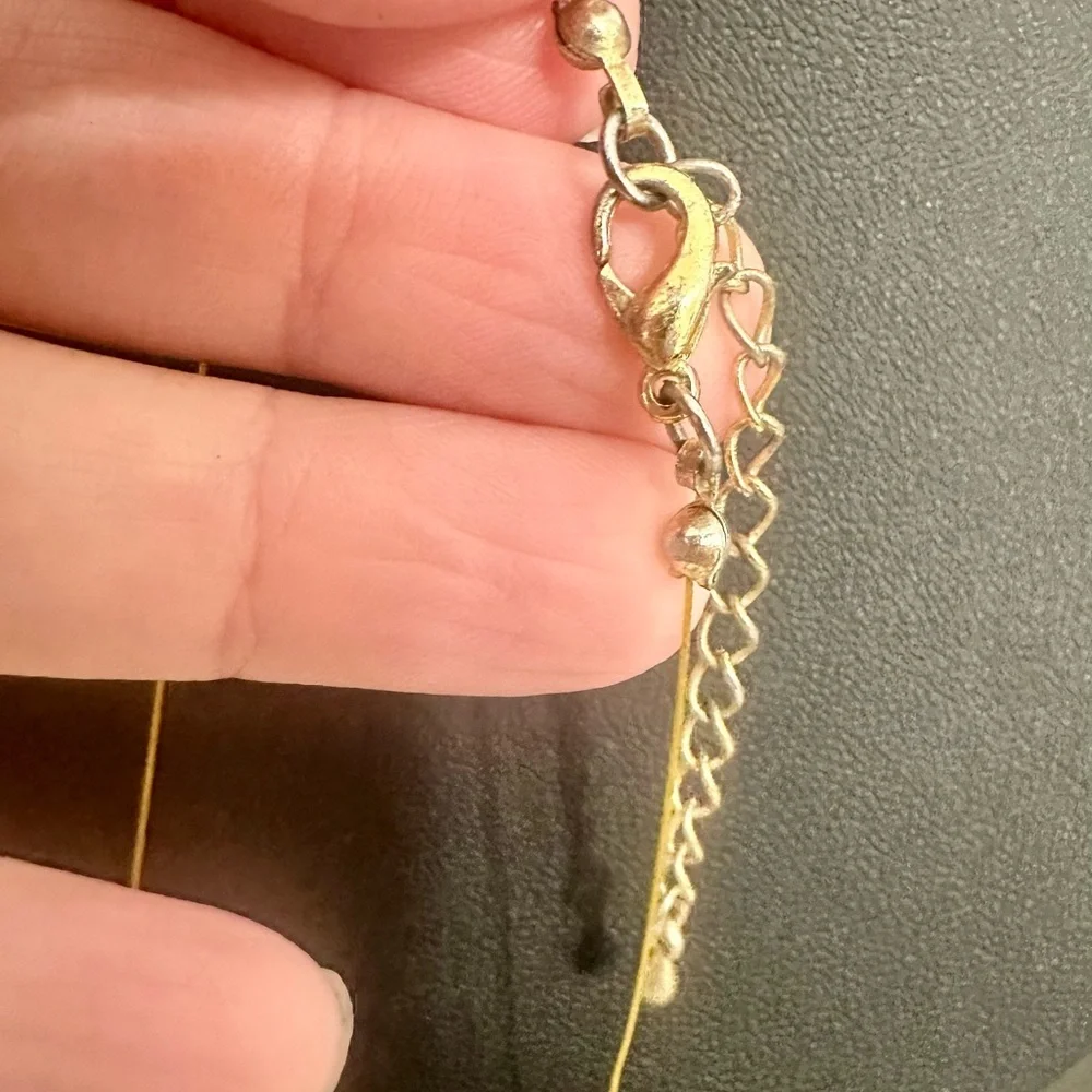 Boho Adjustable Artisan Yellow & Green Stone Beaded Necklace Earthy Statement
